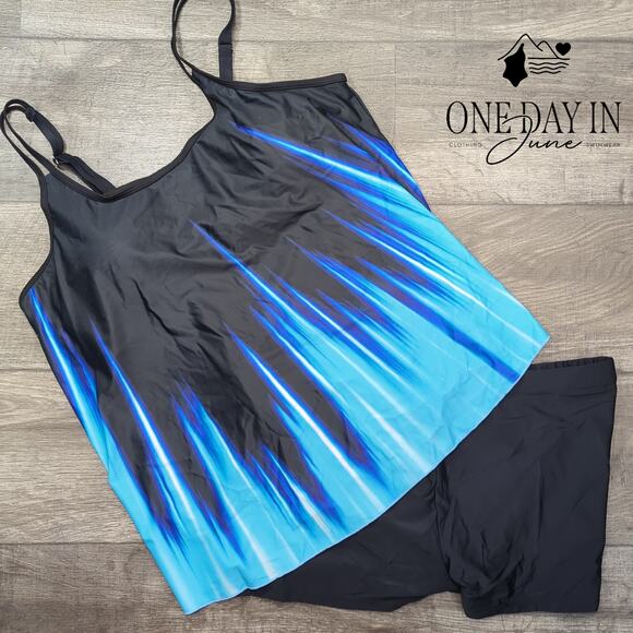 Zando Boyshort Tankini Swimsuit Size 2XL - Picture 2 of 4